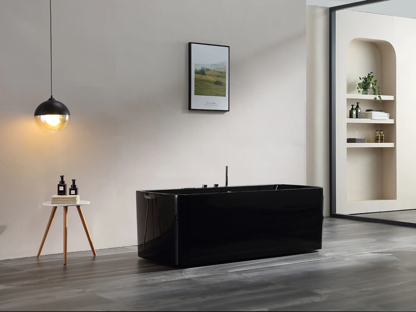 Vrijstaand massagebad - Blanco