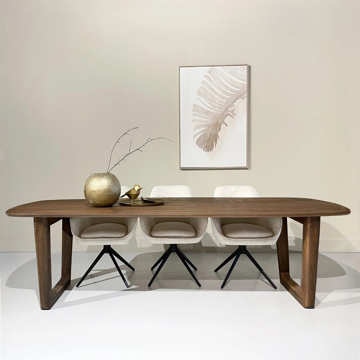 Livingfurn Dining table Cortez Brown
