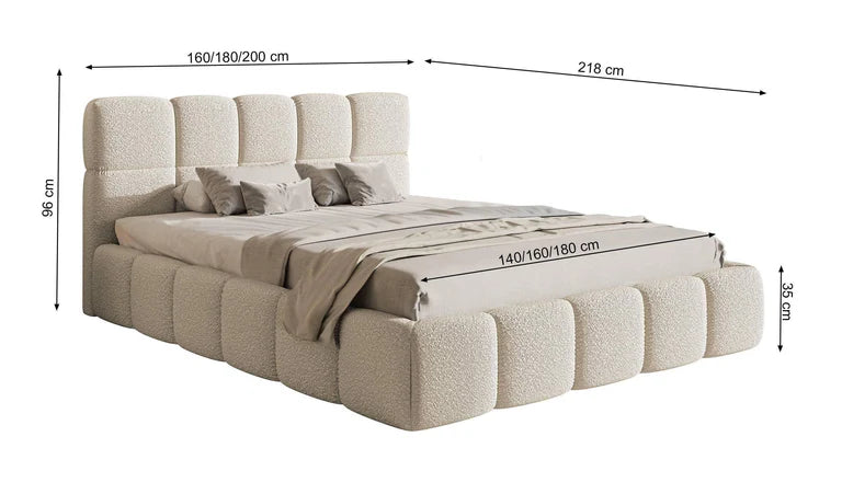 Bedframe Chloe bouclé