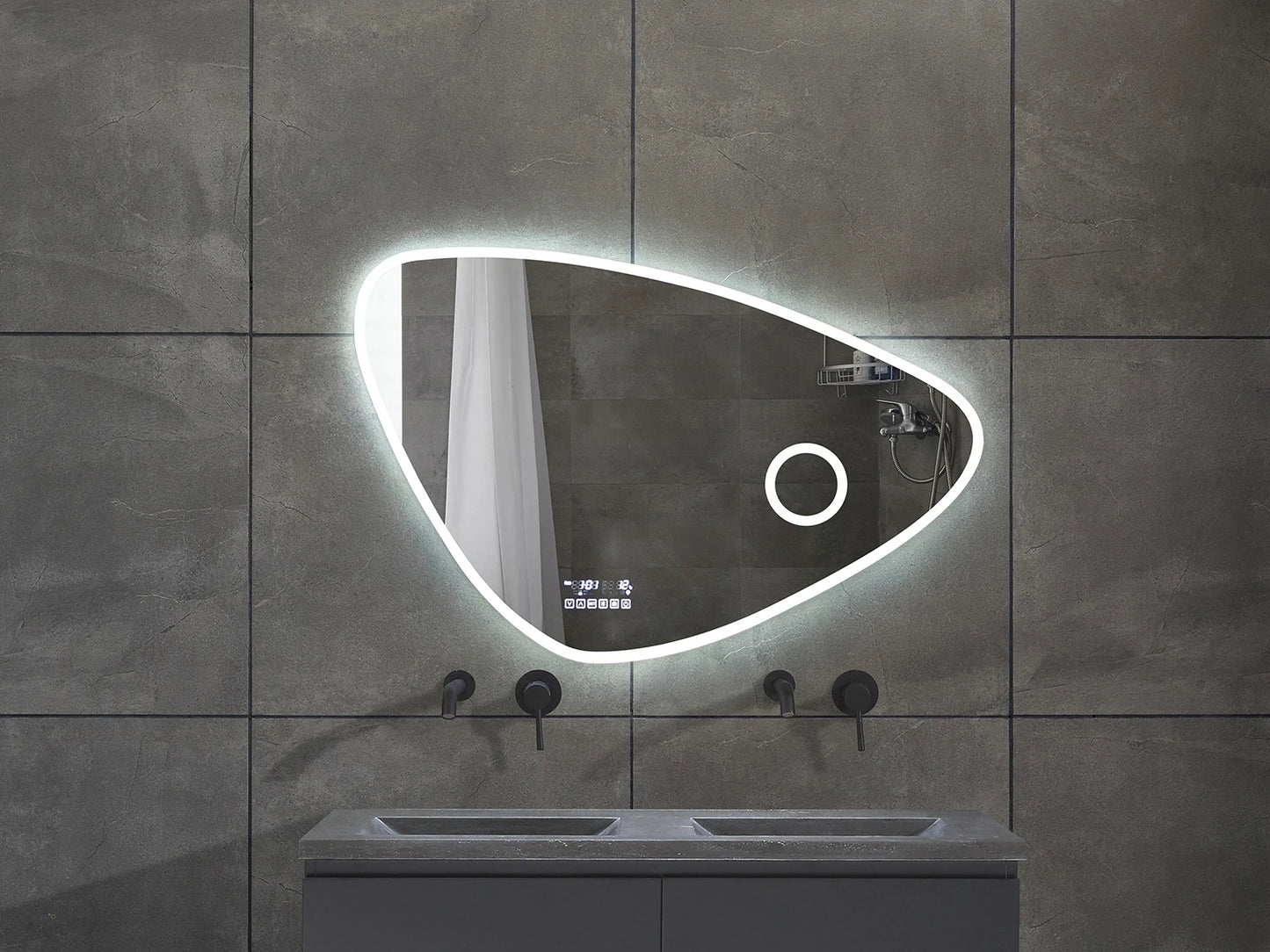 LED Badkamerspiegel - Bluetooth en speakers - Catina