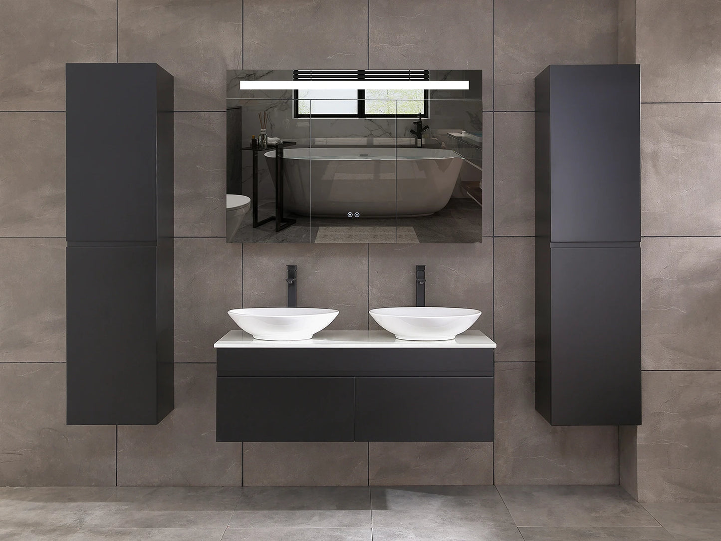 Banyo mobilya takımı - 2 duvar dolabı - Greg