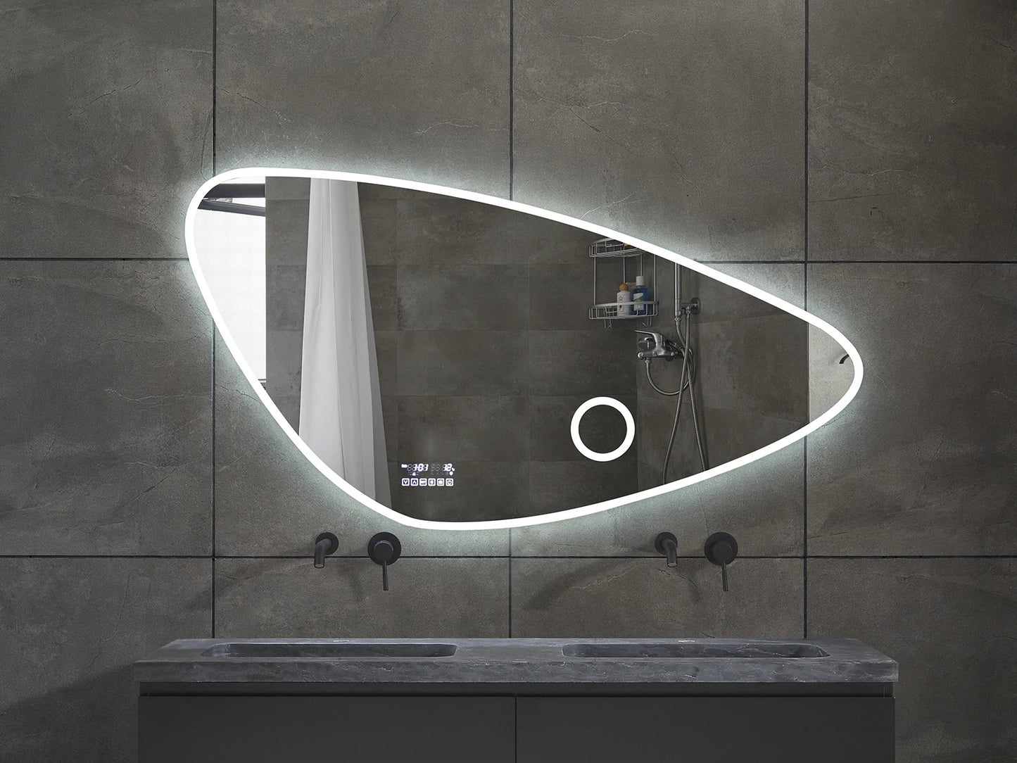 LED Badkamerspiegel - Bluetooth en speakers - Catina