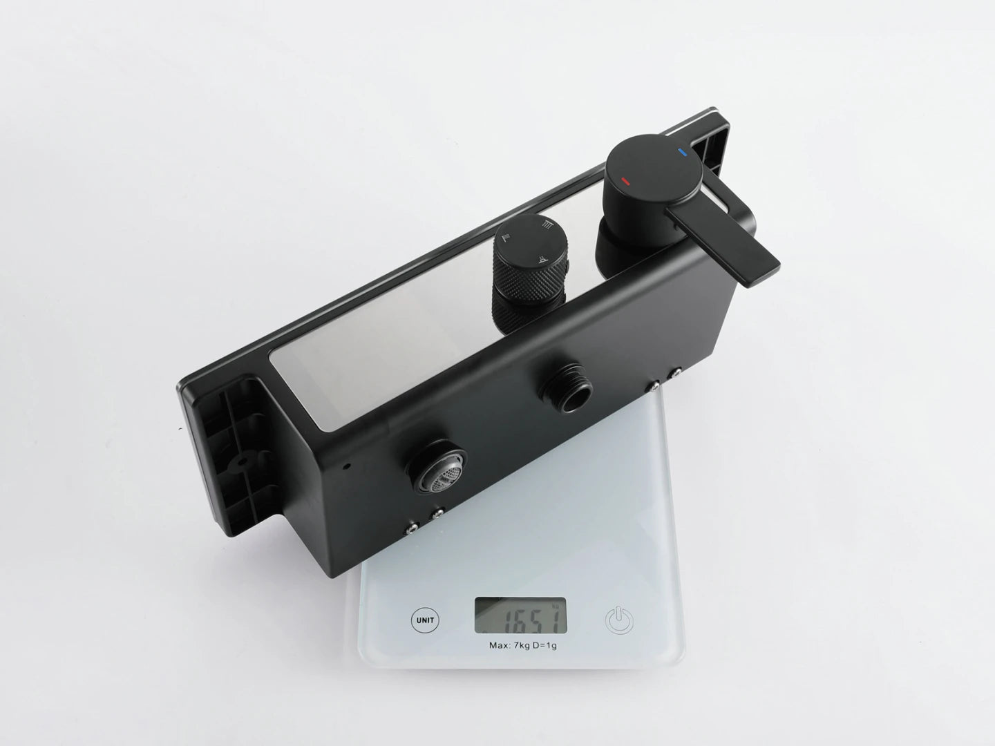 Surface mounted rain shower set - Digital display - Lari