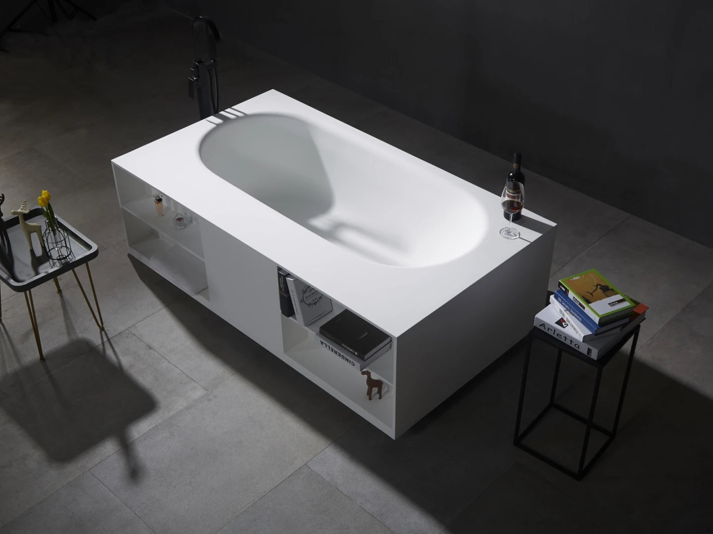Vrijstaand bad - Solid surface - Felix