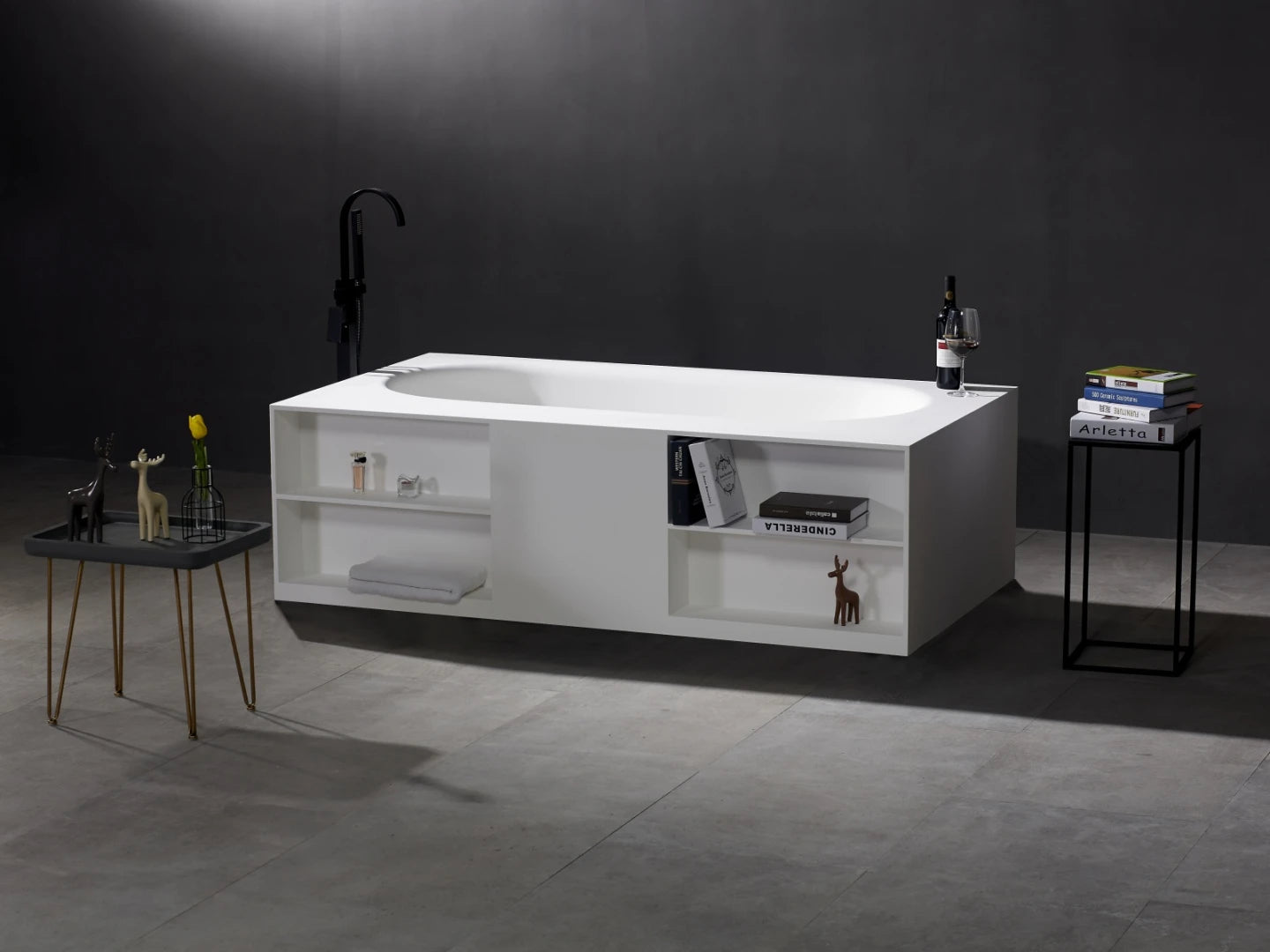 Vrijstaand bad - Solid surface - Felix