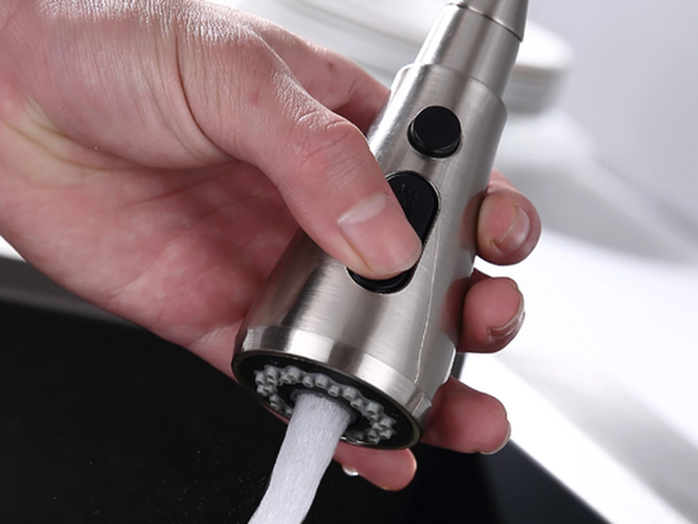Keukenkraan met touch control - Uittrekbare uitloop - Briza
