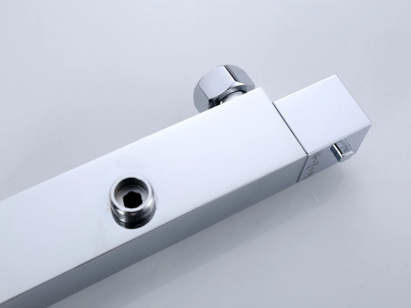 Thermostatic surface-mounted rain shower set - Cynthia