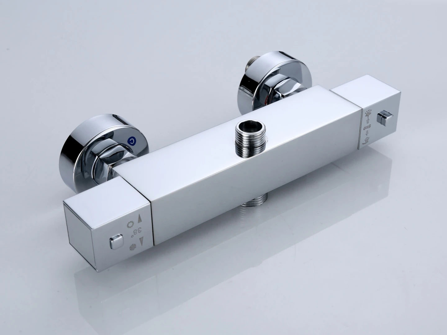 Thermostatic surface-mounted rain shower set - Cynthia