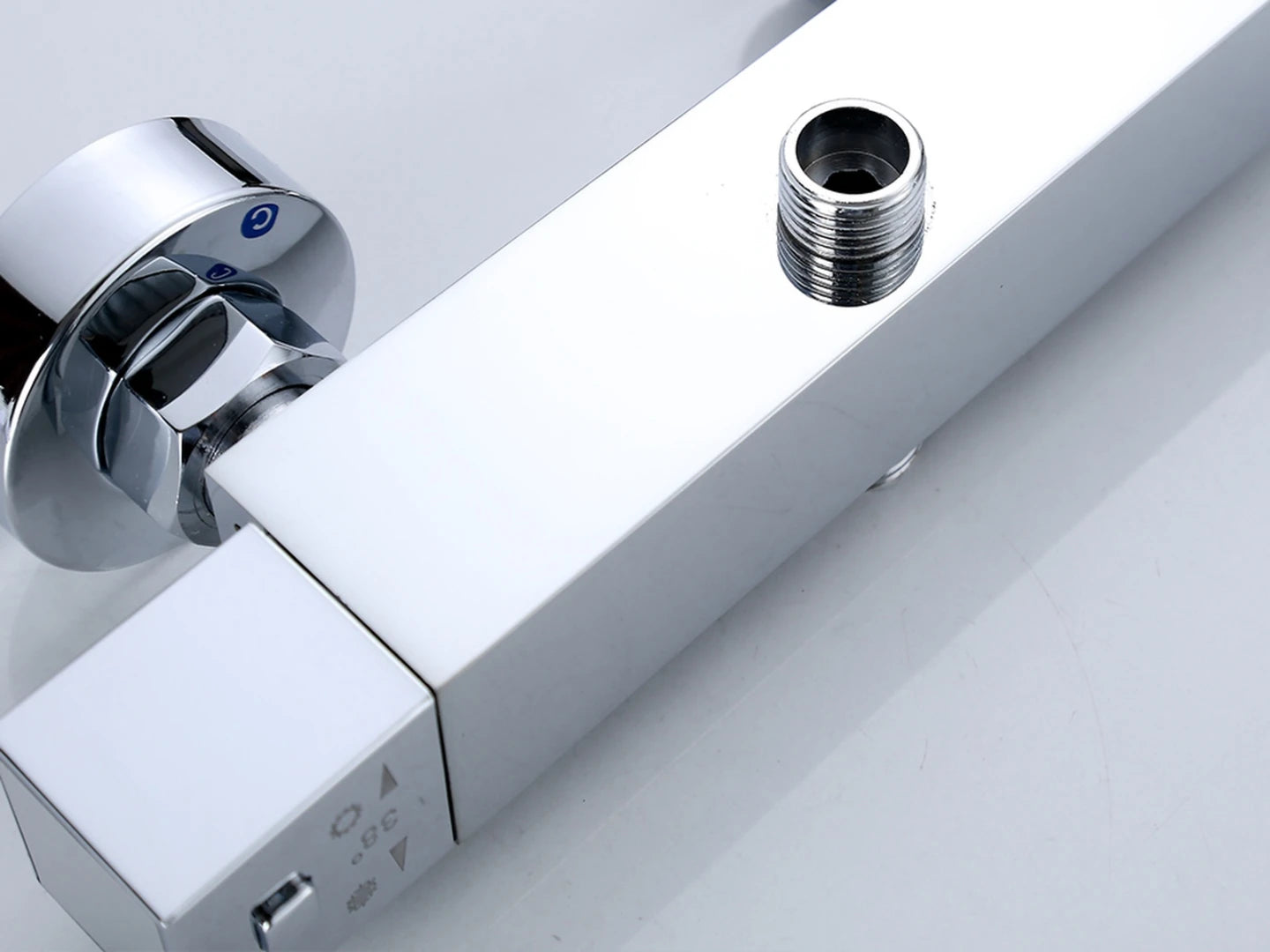 Thermostatic surface-mounted rain shower set - Cynthia