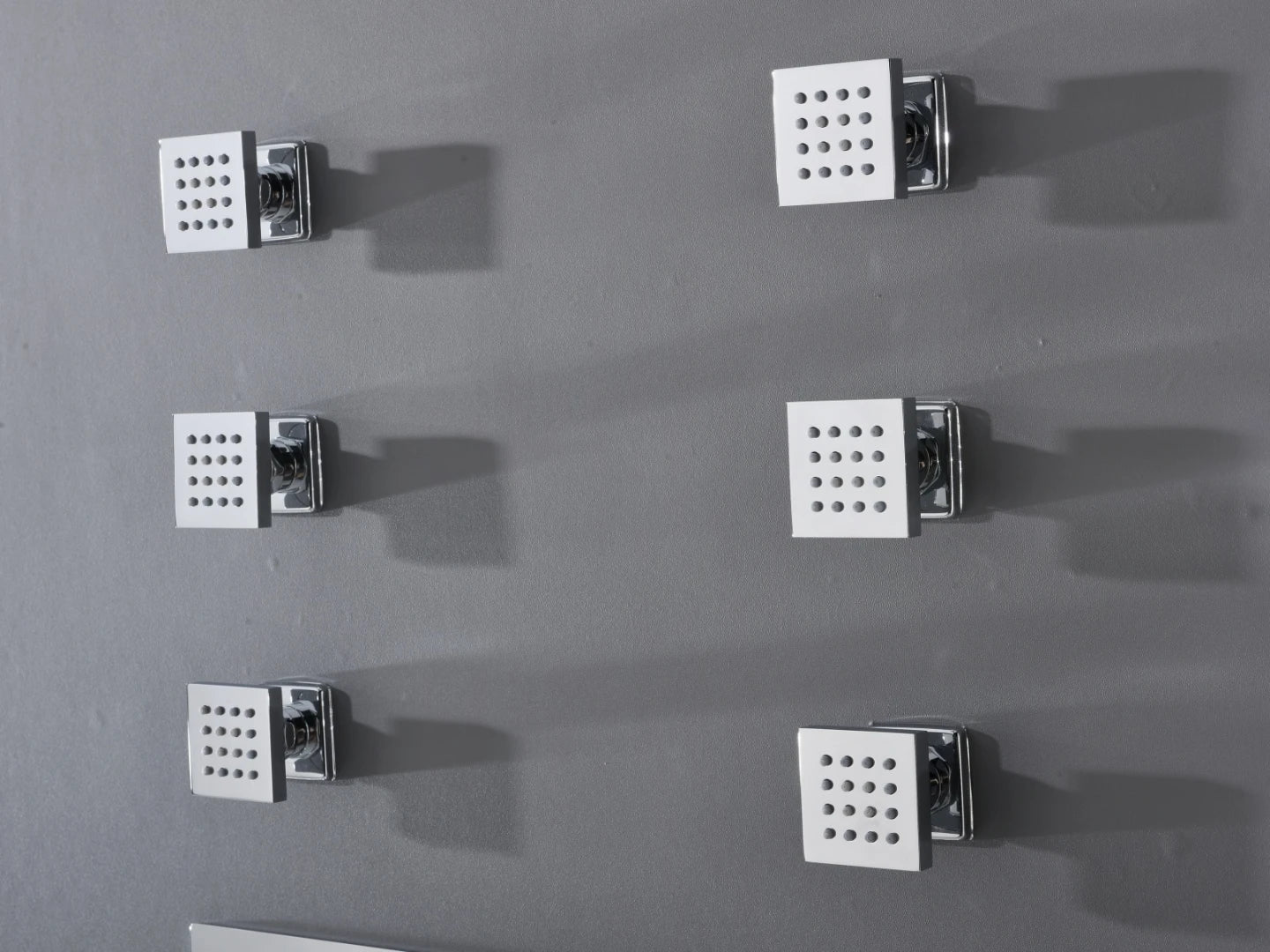 Thermostatic built-in rain shower set - Ibex
