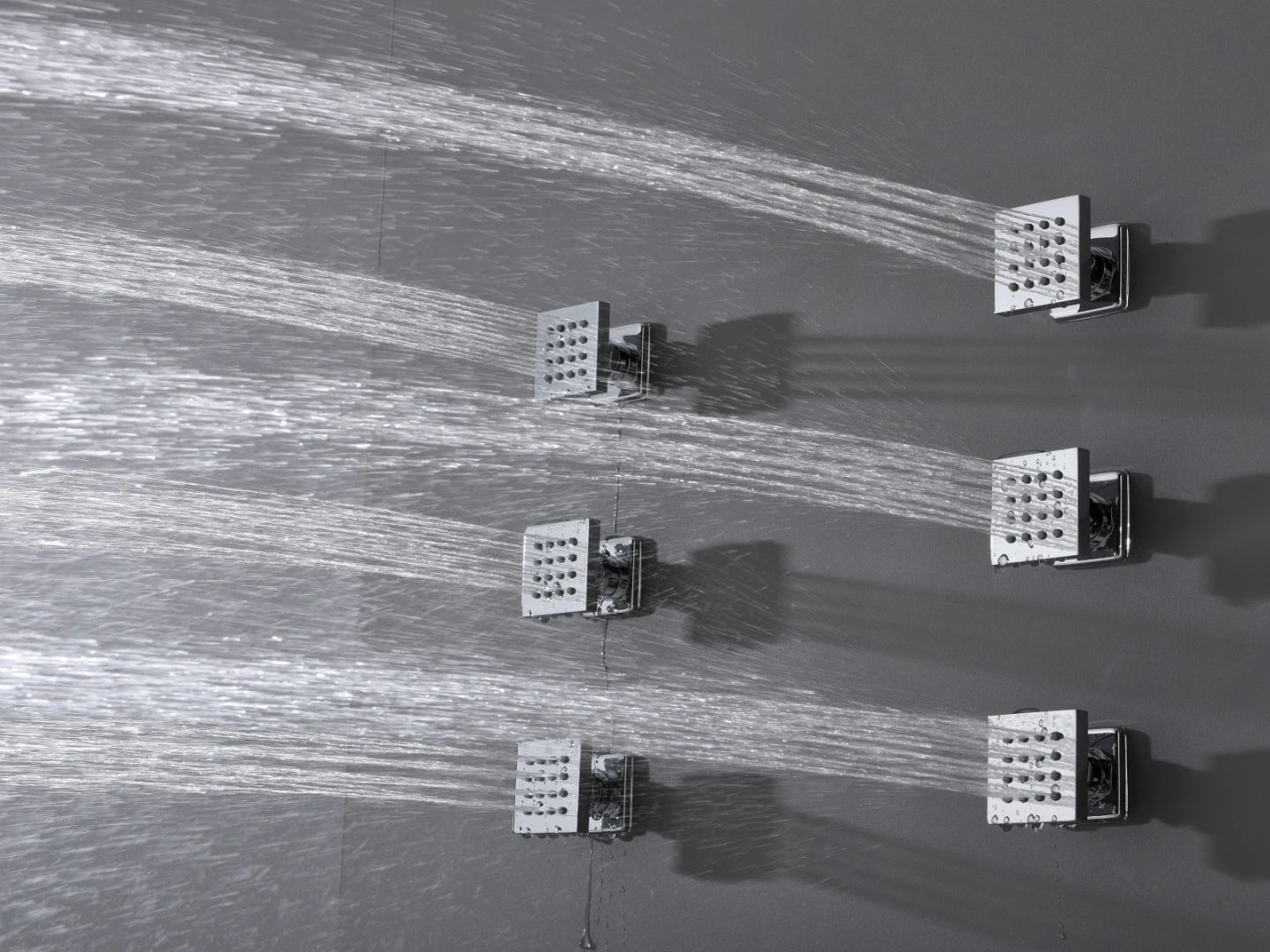 Thermostatic built-in rain shower set - Ibex