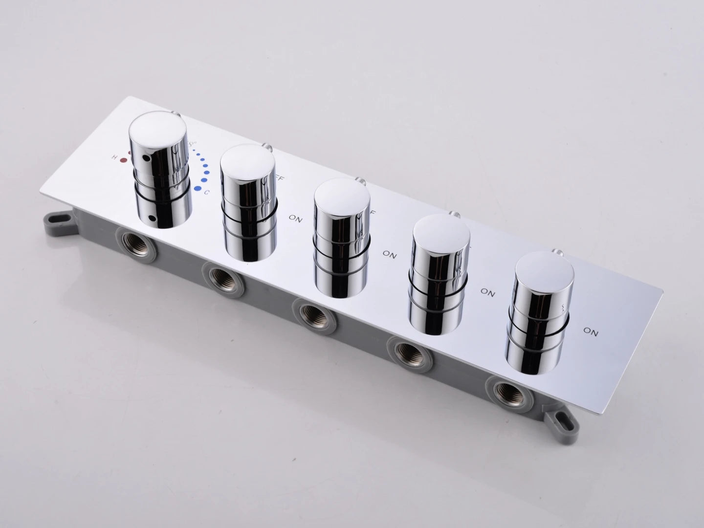 Thermostatic built-in rain shower set - Ibex