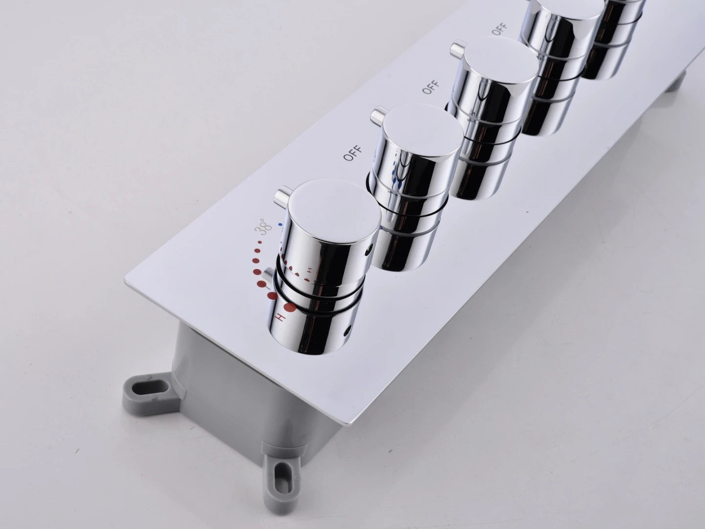 Thermostatic built-in rain shower set - Ibex