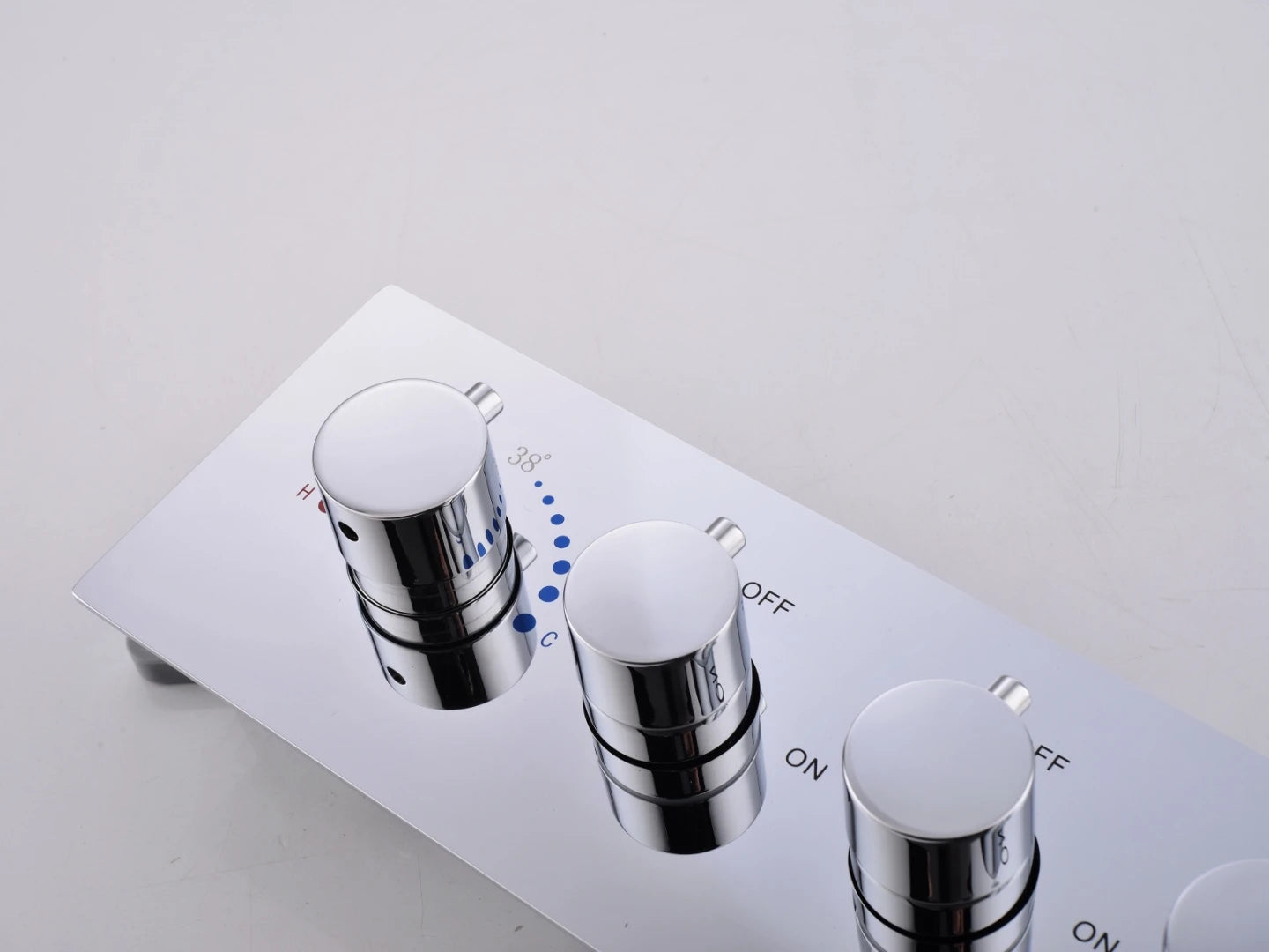 Thermostatic built-in rain shower set - Ibex