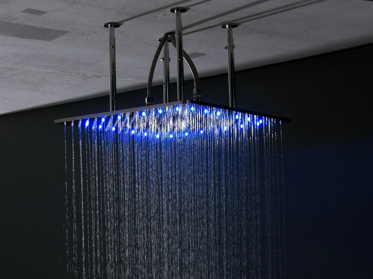 Thermostatic built-in rain shower set - Ibex