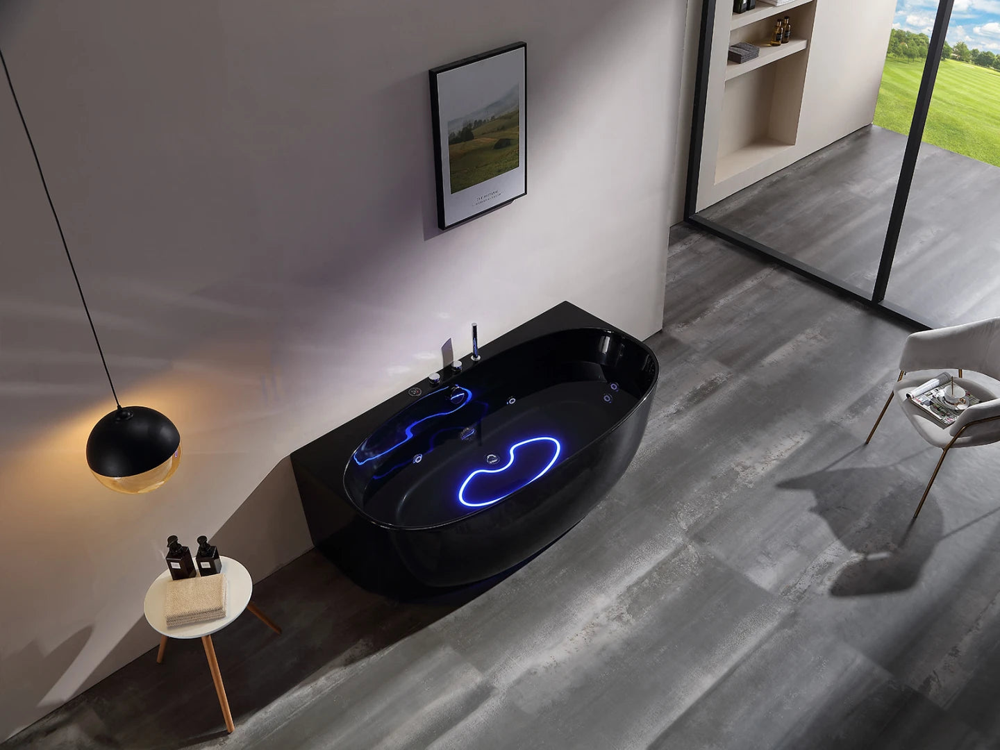 Opbouw massagebad - Borra