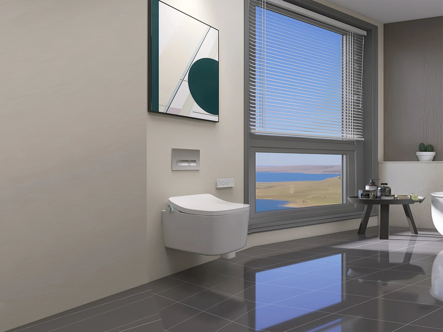 Hangend rimless toilet - Bidet - Portland