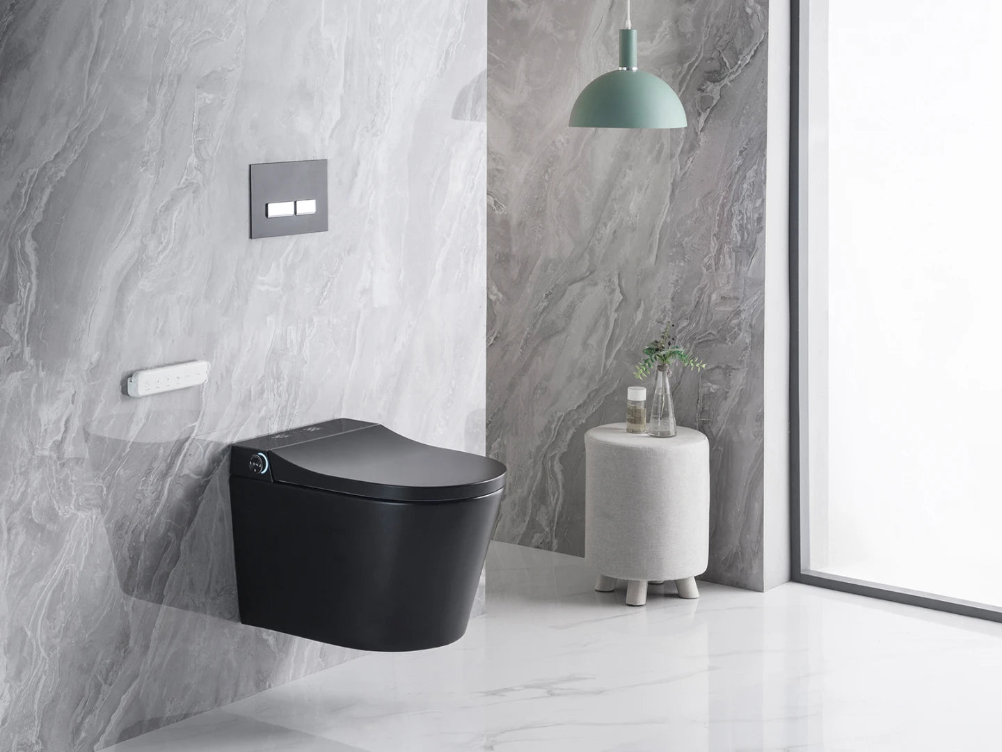 Hangend rimless toilet met reservoir - Bidet - Oakland