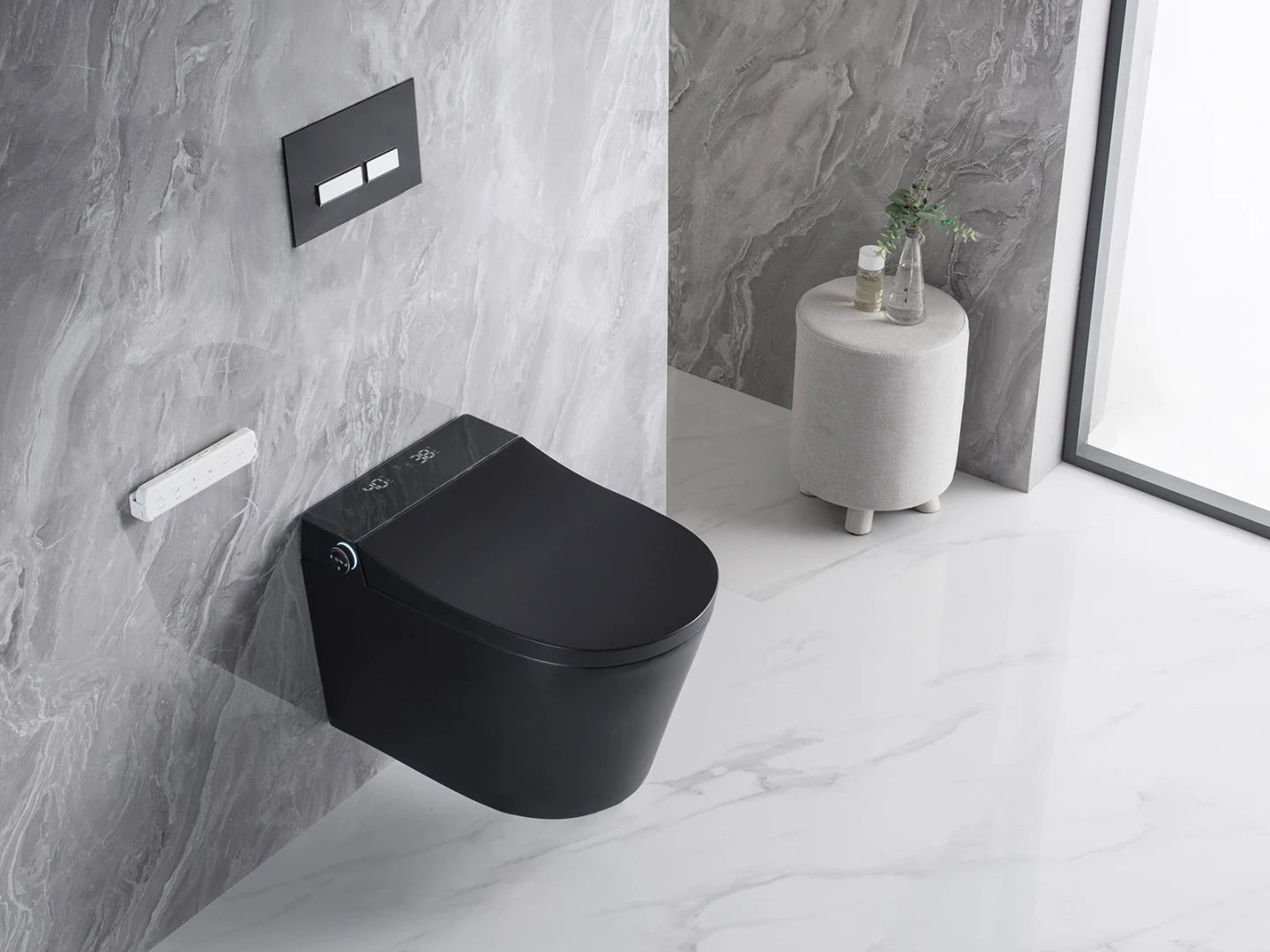 Hangend rimless toilet met reservoir - Bidet - Oakland