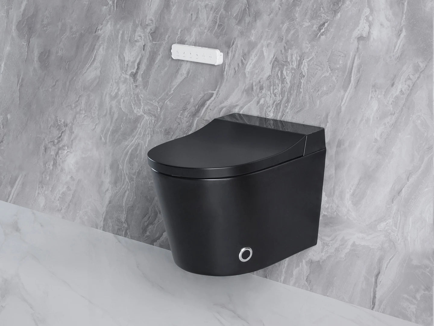 Hangend rimless toilet met reservoir - Bidet - Oakland