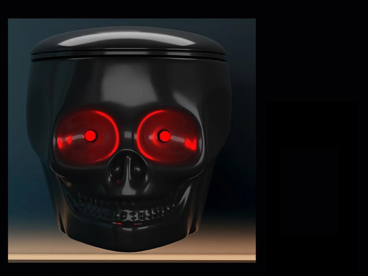 Hangend rimless toilet - Led verlichting - Skull
