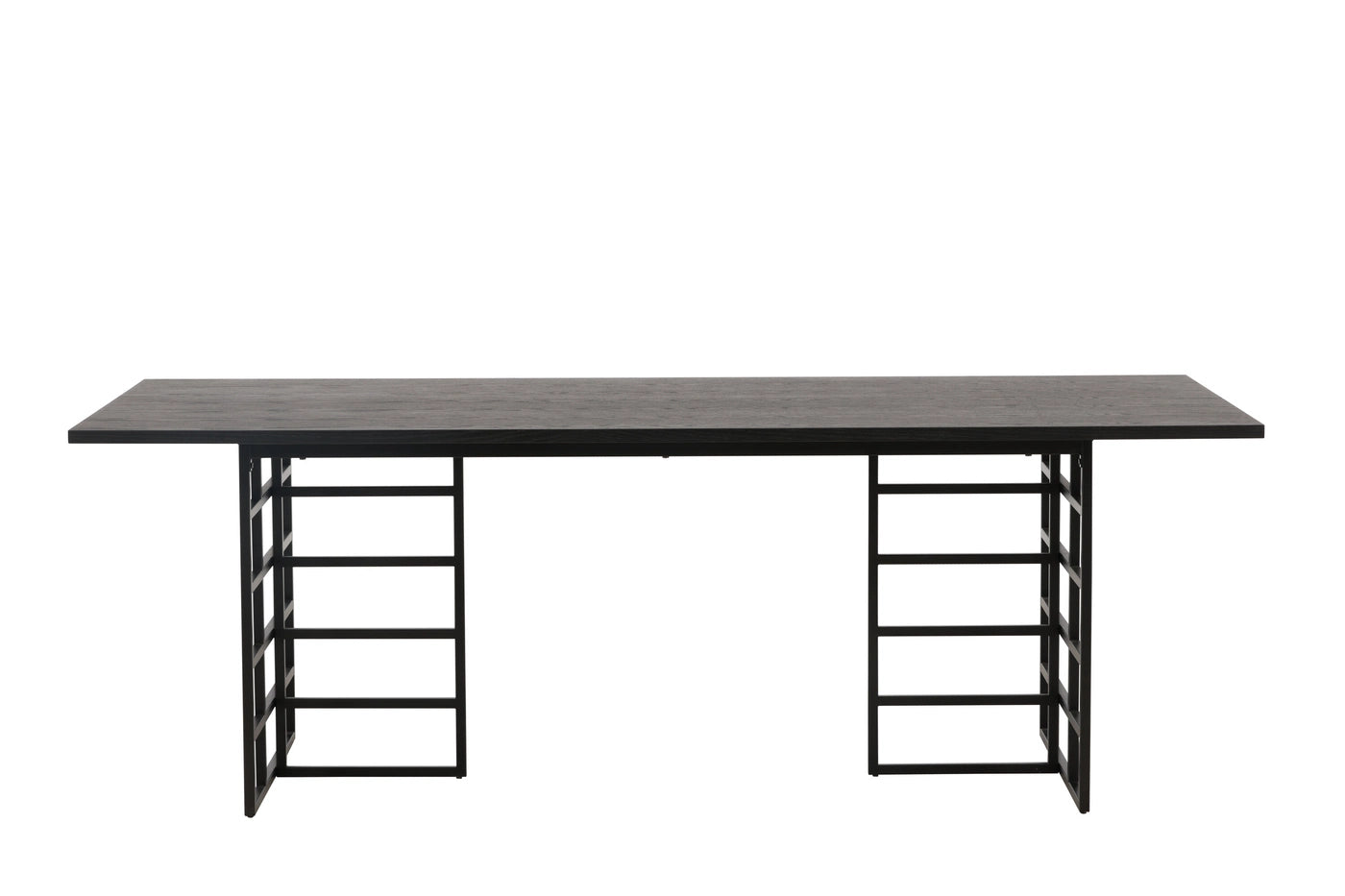 Fjôrd Yemek Masası Ystad Siyah Meşe Kaplama 220cm