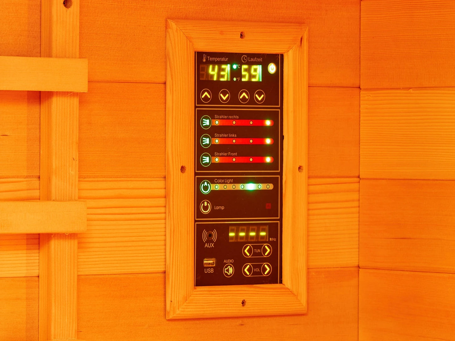 Sauna met infrarood stralers - John