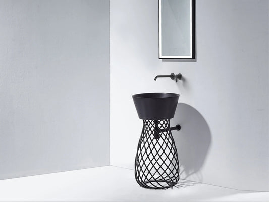 Katı Yüzey Ayaklı Lavabo - Sophie