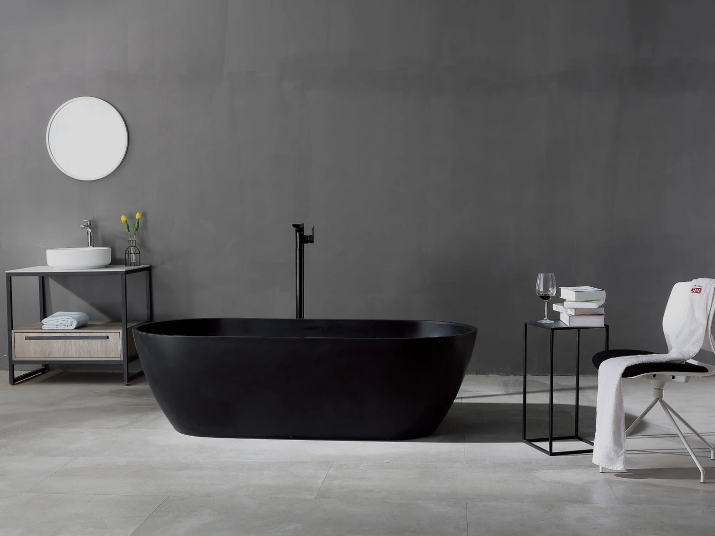 Freestanding bath - Solid surface - Kody