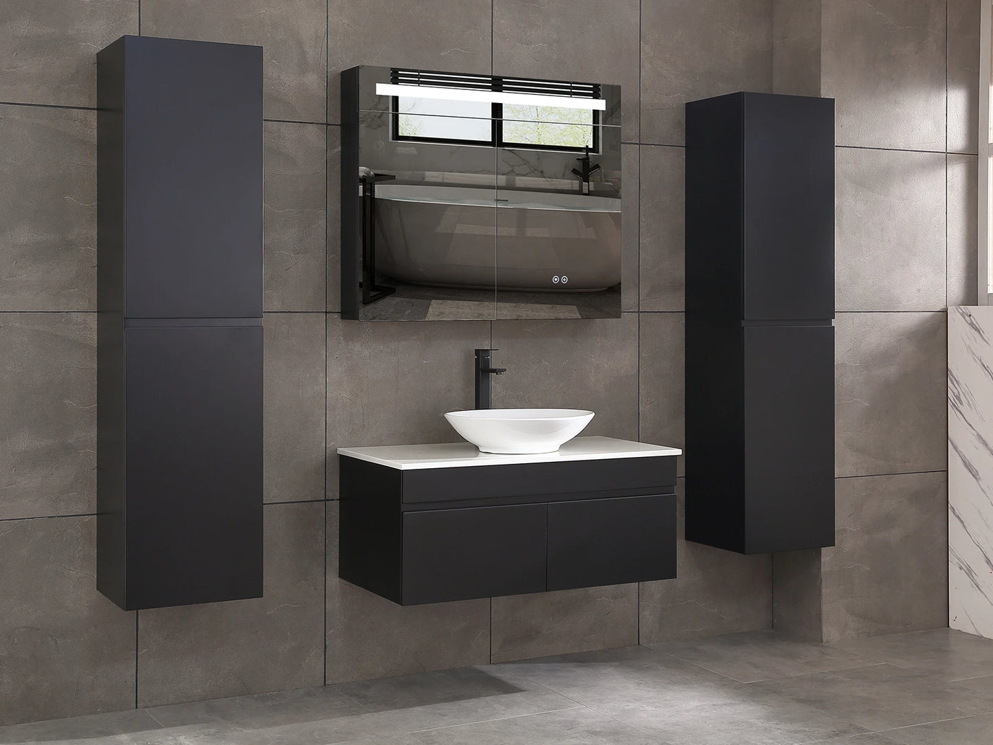 Banyo mobilya takımı - 2 duvar dolabı - Greg