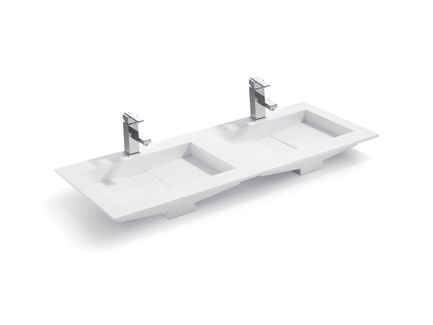 Built-in washbasin - Solid surface - Ash