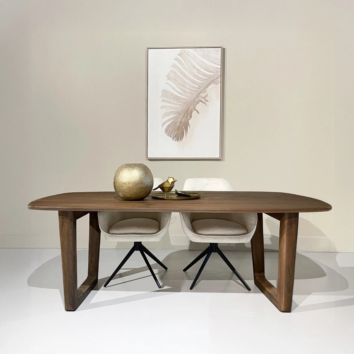 Livingfurn Dining table Cortez Brown