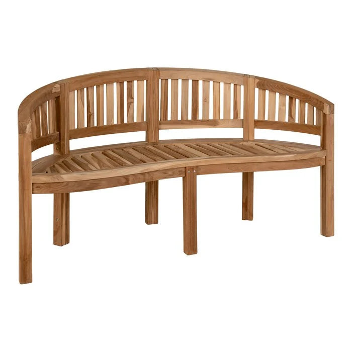 Boca Banan Bank - Natuurlijk, Teak, 150x60x85 cm
