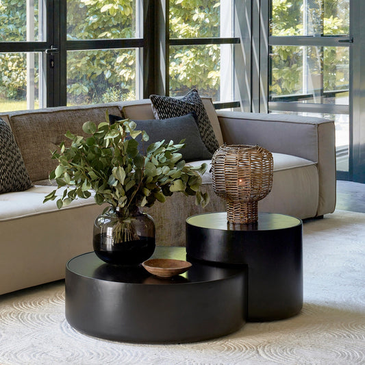 Rivièra Maison Coffee Table Hollywood Hills Black Set of 2