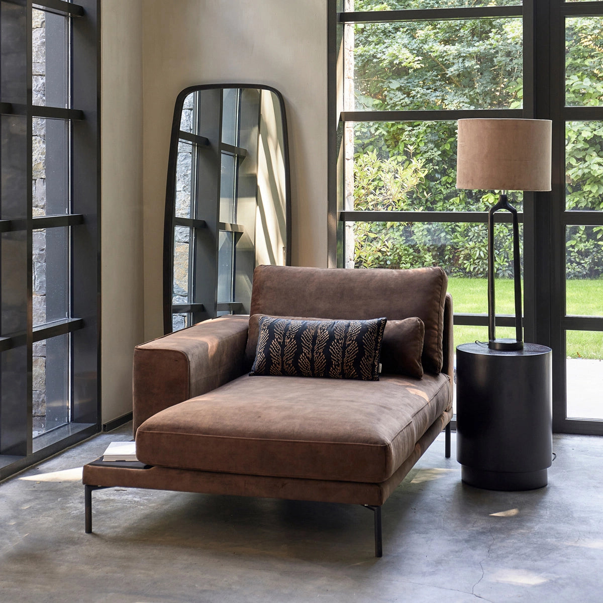 Rivièra Maison Yan sehpa Hollywood Hills Siyah Ø40cm