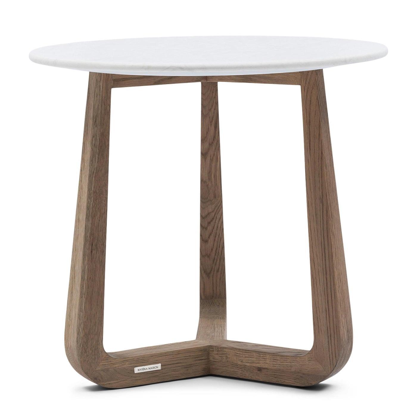 Rivièra Maison Yan Sehpa Casone Mermer Beyaz Ø60cm