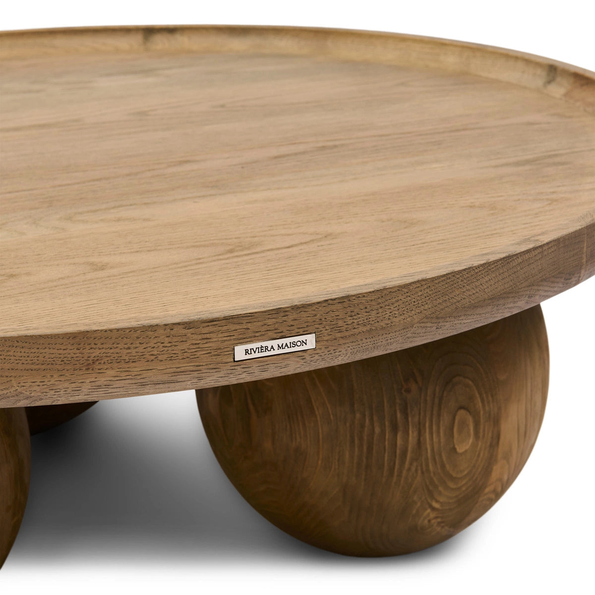 Riviera Maison Coffee Table Rockefeller Oak Ø100cm