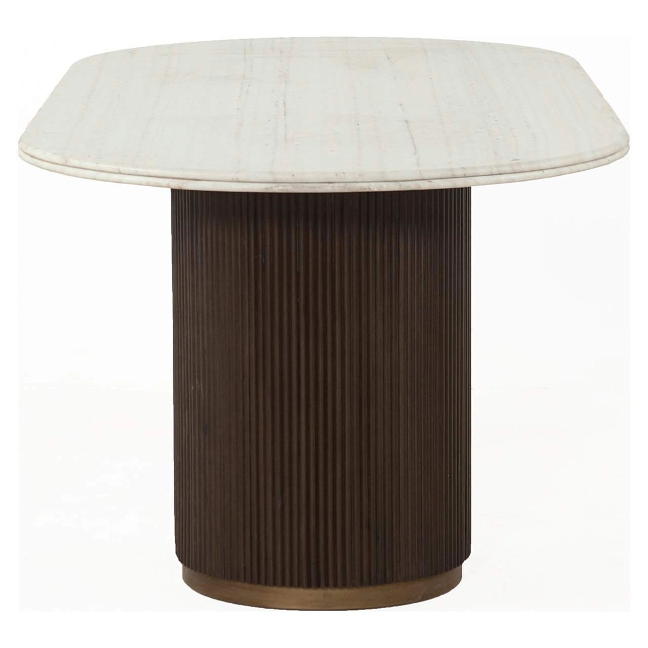 Richmond Dining Table Mayfield Marble White/Brown