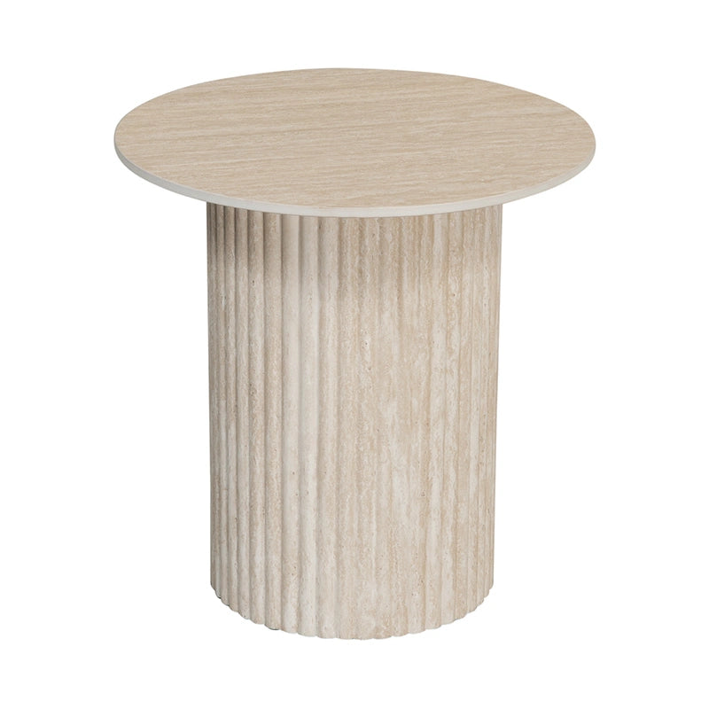 Pole to Pole Coffee Table Craft Travertine Look Ø50cm