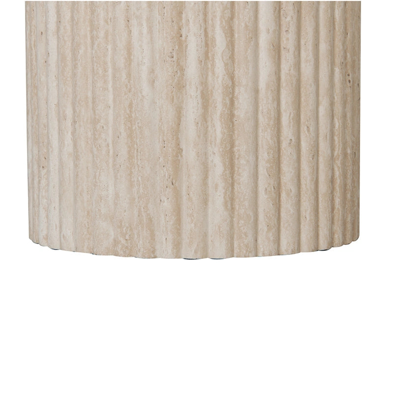 Pole to Pole Coffee Table Craft Travertine Look Ø50cm
