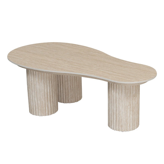 Pole to Pole Coffee Table Craft Organic Travertine Look