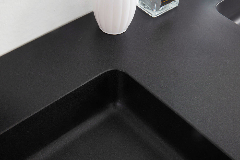 Double wall washbasin BA8016 in mineral casting