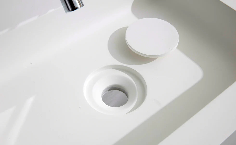 Double wall washbasin BA8015 in mineral casting