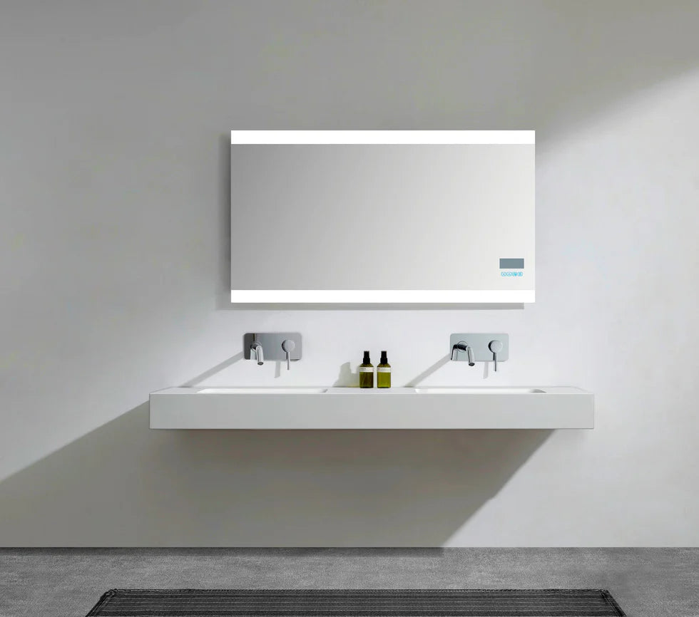 Double wall washbasin BA8015 in mineral casting