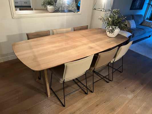 Danish oval custom dining table