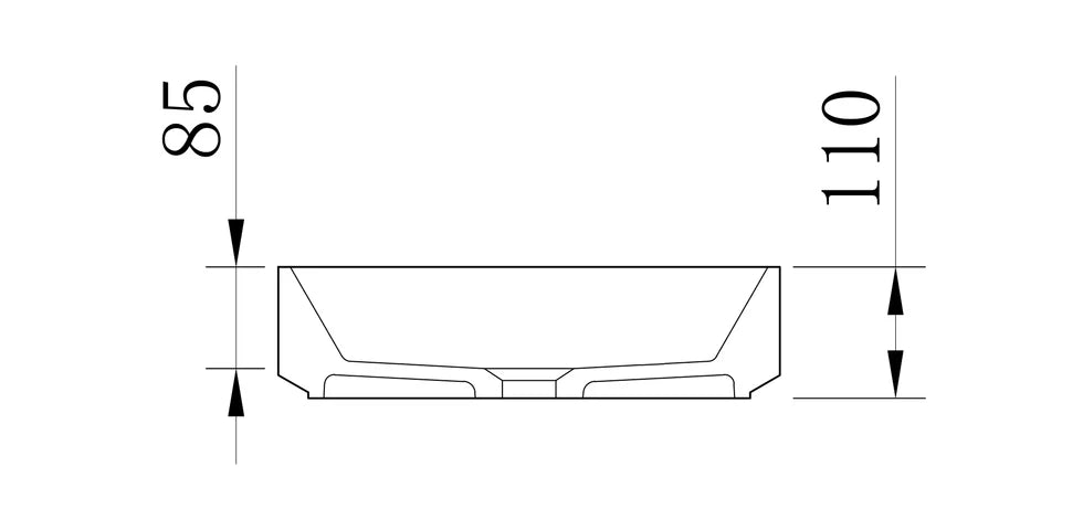 Tezgah üstü lavabo NT2430G