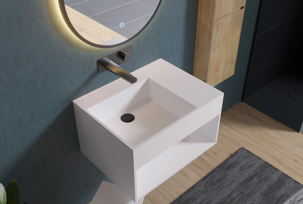 Duvara monte lavabo PB2158 mineral döküm