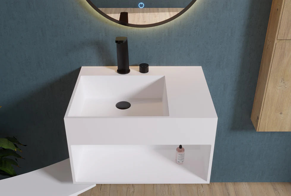 Duvara monte lavabo PB2158 mineral döküm