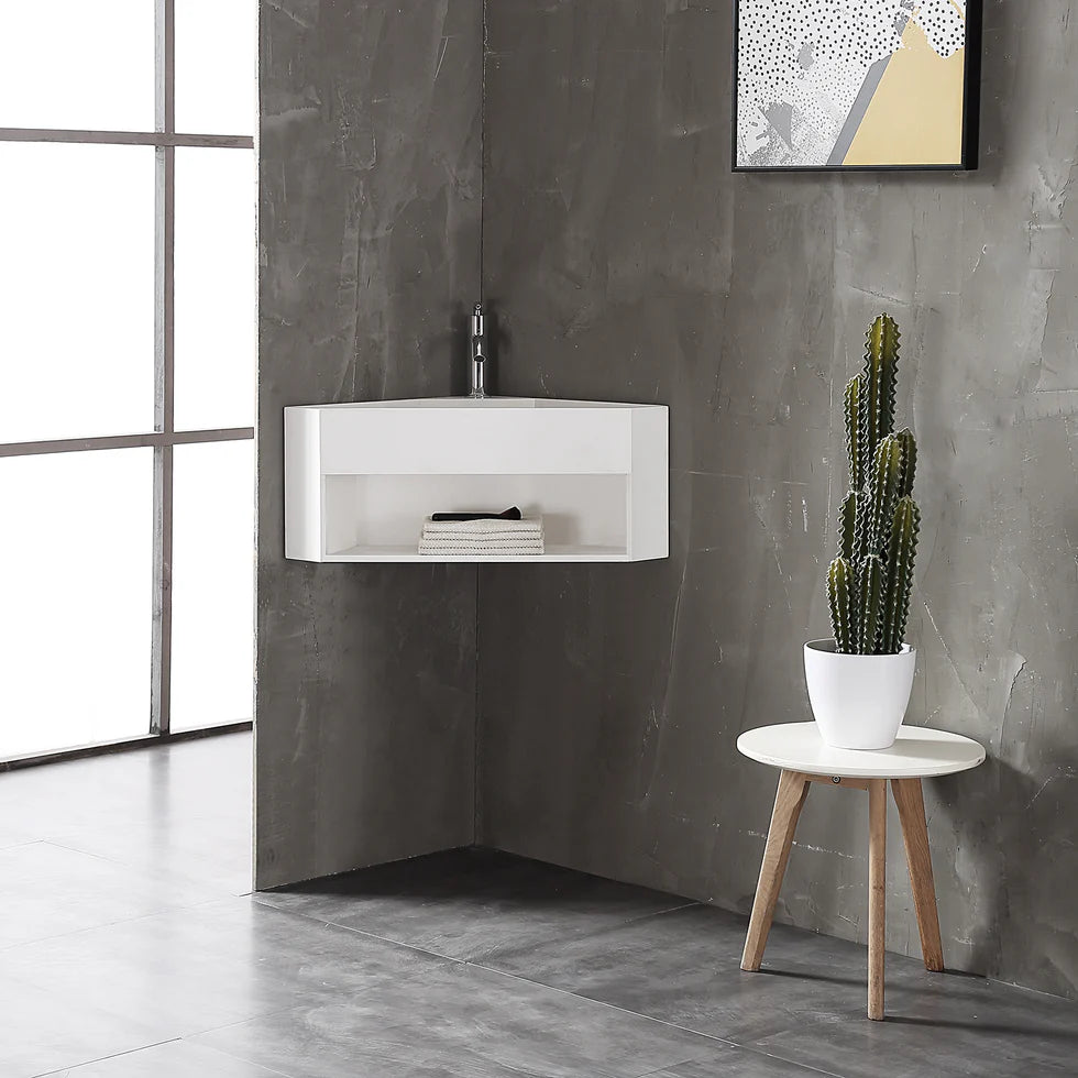Katı Yüzey Köşe Lavabo TWG70