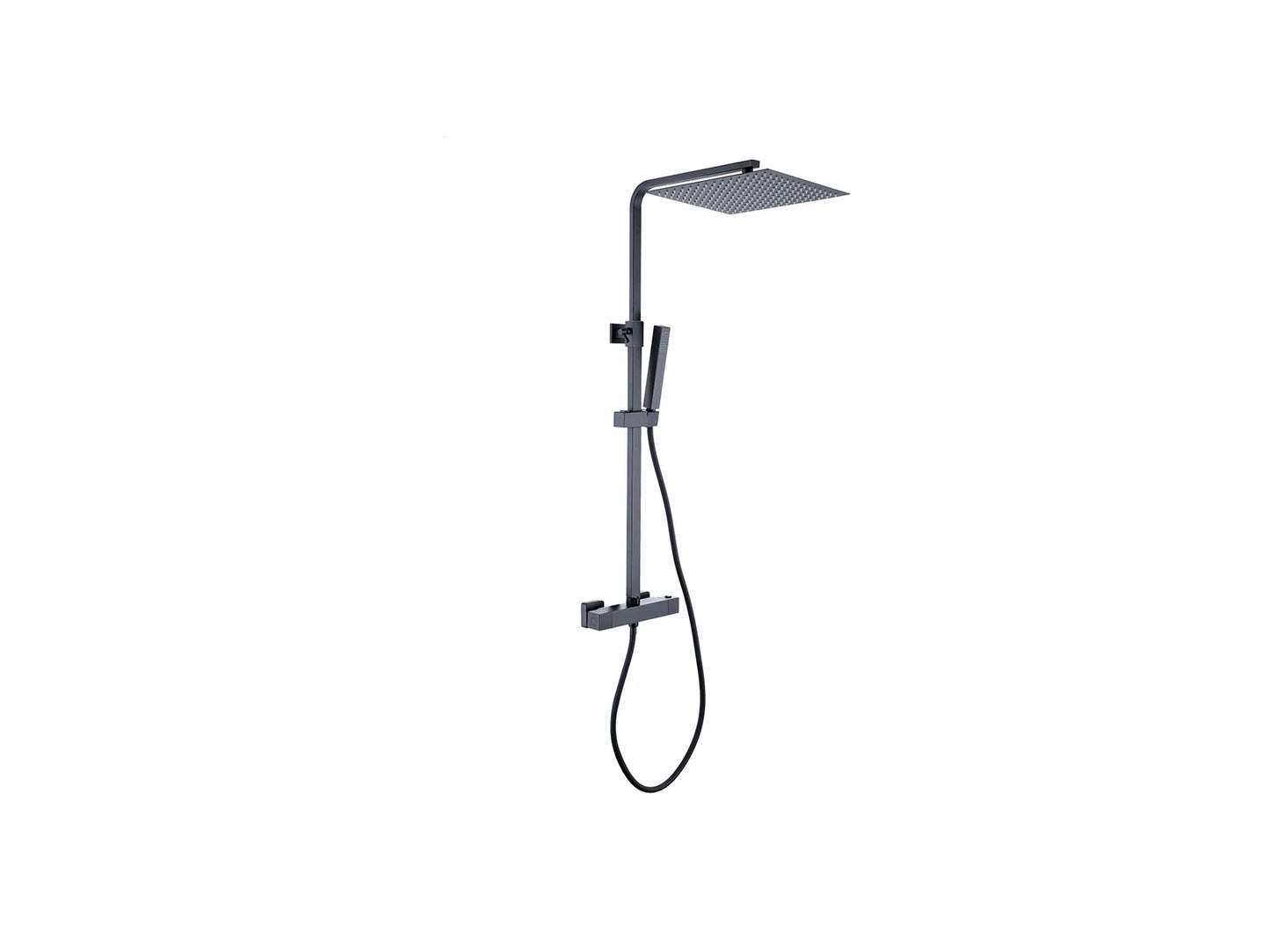 Thermostatic surface-mounted rain shower set - Cynthia